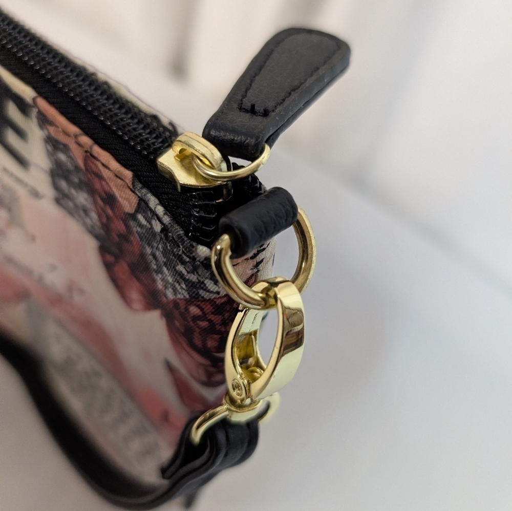 Betsey Johnson Floral Butterfly Love She Just Shines Bag / Pouch EUC - Picture 10 of 13